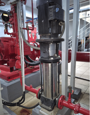 Jockey pump for fire water pressure maintenance